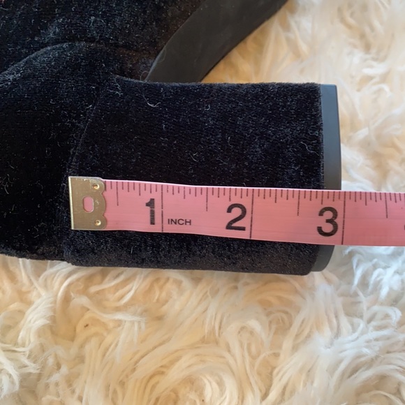 Jeffrey Campbell Cienega-Lo black velvet ankle sock boots. Size 8.5 - Picture 9 of 12